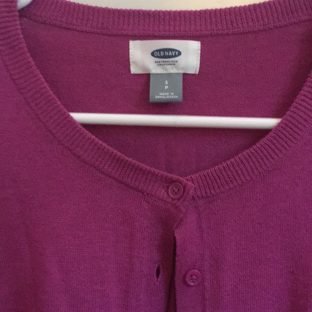 Old Navy Small Raspberry Cardigan - Picture 2 of 3